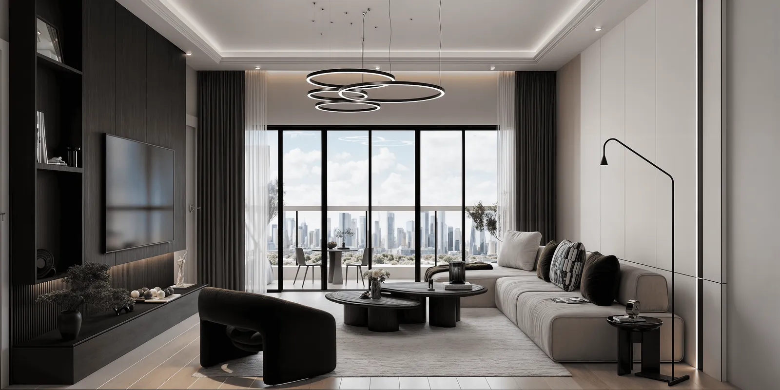 Emerald Springs Luxury Living Room Interior Experience